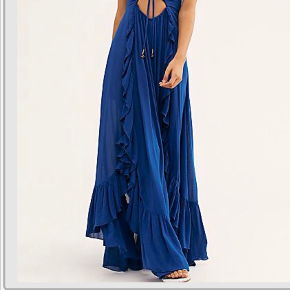 Free People blue maxi